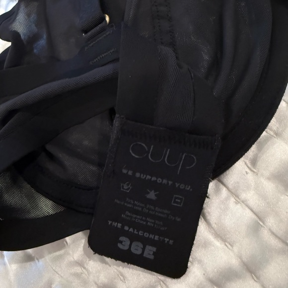 New Cuup The Balconette Bra in Black Size: 36E - Picture 12 of 13